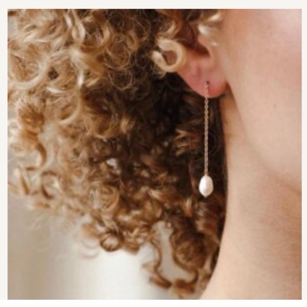 New Ramala Pearl Pendant Earrings